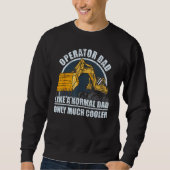 Sweatshirt Mens Construction Worker Heavy Equipment Excavator (Devant)