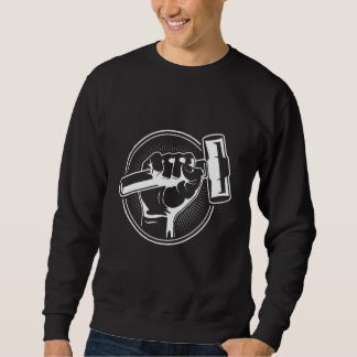 Sweatshirt Mens Craftsman Retro Graphic Electrician Worker To