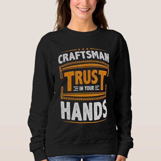 Sweatshirt Mens Craftsman Trust In Your Hands Electricians Ha (Devant)