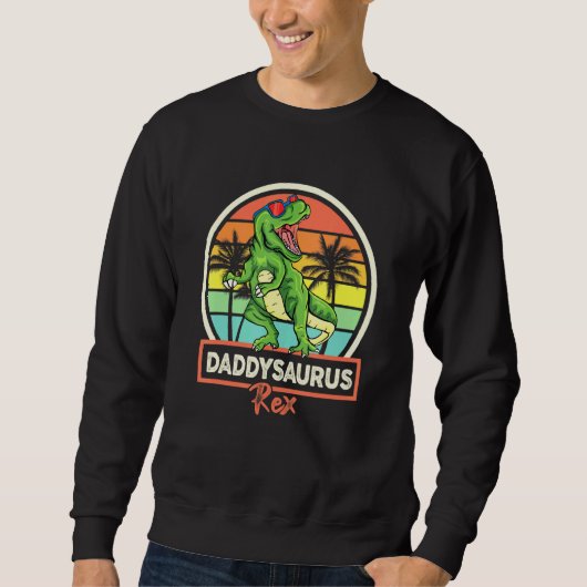 Sweatshirt Mens Daddysaurus Rex (Devant)