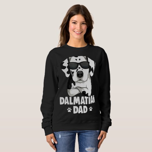Sweatshirt Mens Dalmatian Dog Dad (Devant entier)