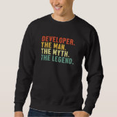 Sweatshirt Mens Developer Man Myth Legend Coder Engineer Soft (Devant)