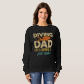 Sweatshirt Mens Diving Dad Scuba Diver Underwater Snorkeling  (Devant entier)