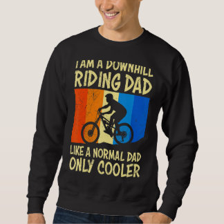 Sweatshirt Mens Downhill Papa Mountain Bike Père