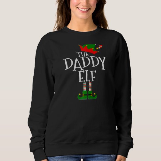 Sweatshirt Mens Easy Le Costume Elf Daddy Correspondant Gr Fa (Devant)