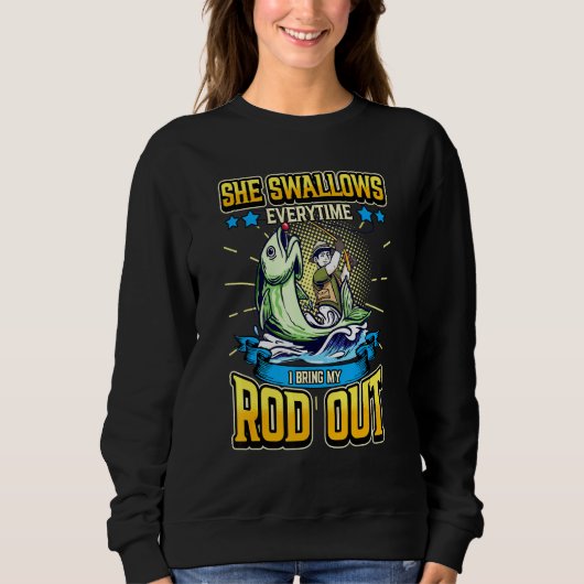 Sweatshirt Mens Elle Swhirt Chaque Fois Que J'Apporte Mon Rod (Devant)