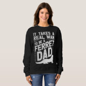 Sweatshirt Mens Ferret Papa Merch Hommes Top Pour Ferret (Devant entier)