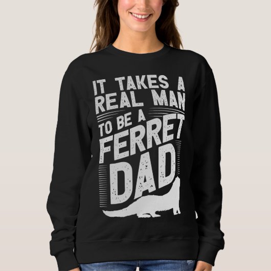 Sweatshirt Mens Ferret Papa Merch Hommes Top Pour Ferret (Devant)