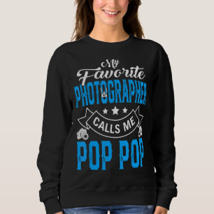 Sweatshirt Mens Fête des pères Mon photographe favori appelle