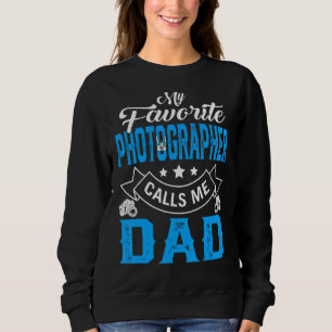 Sweatshirt Mens Fête des pères Mon photographe favori appelle