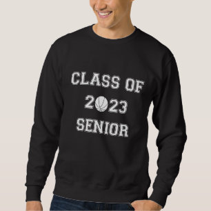 Sweatshirt Mens Fun Class Of 2023 Lycée Basketba