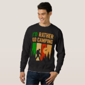 Sweatshirt Mens funny camping (Devant entier)