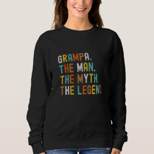 Sweatshirt Mens Grampa L'Homme Le Mythe La Légende Le Père D