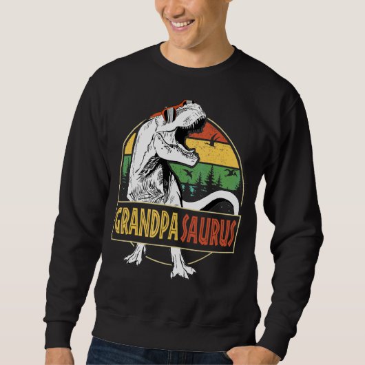 Sweatshirt Mens Grandpasaurus Rex Dinosaur Grandpa Saurus Fa (Devant)