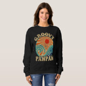 Sweatshirt Mens Groovy Pawpaw 70s Aesthetic Nostalgia 1970's  (Devant entier)