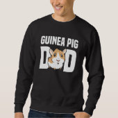 Sweatshirt Mens Guinée porc papa mignon Guinée papa papa papa (Devant)