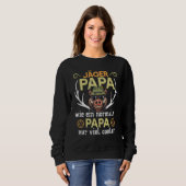 Sweatshirt Mens Jäger Papa Glacière Fête des pères Chasse (Devant entier)