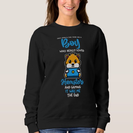 Sweatshirt Mens Jeu Gamer Hamster (Devant)