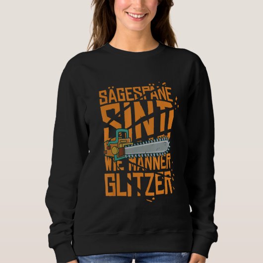 Sweatshirt Mens Lumberjack  Saw chips are men's glitter (Devant)