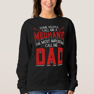 Sweatshirt Mens Mécatronique Artiste Grand-père Papa Mécanici