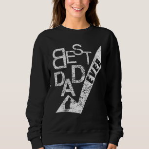 Sweatshirt Mens Meilleur Chat Papa Jamais Père Jour Retro Vin