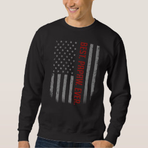 Sweatshirt Mens Meilleur Papaw Jamais Us Drapeau Américain Pè