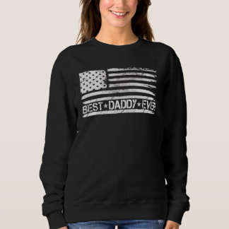 Sweatshirt Mens Mens Best Daddy Ever American Flag Usa Père