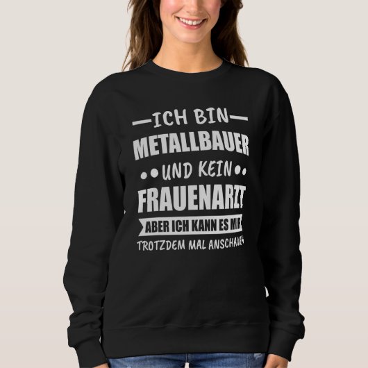 Sweatshirt Mens Metal Builder Et Pas De Gynécologue (Devant)