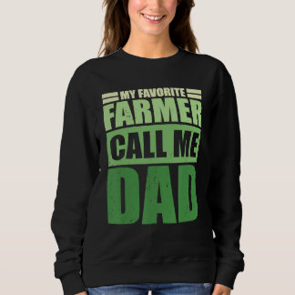 Sweatshirt Mens Mon Fermier Favori M'Appelle Fête des pères P