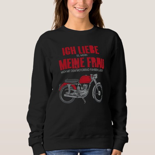 Sweatshirt Mens Motorcycle driving men funny gift for bikers (Devant)