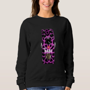 Sweatshirt Mens My Babe Guitare Pedal