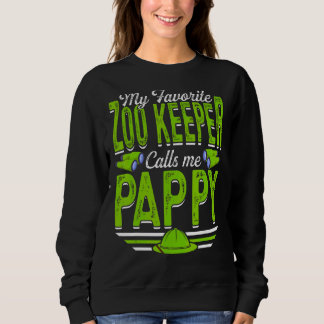 Sweatshirt Mens My Favori Zoo Keeper M'Appelle Animaux Pappy