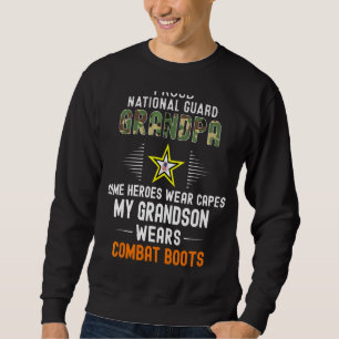 Sweatshirt Mens My Grandson Wears Combat Boots Fiers National