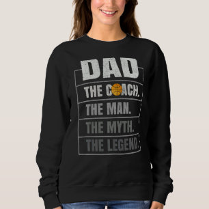 Sweatshirt Mens Netball Coach Papa Homme Mythe Légende Netbal