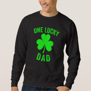 Sweatshirt Mens One Lucky Papa Jour de la Saint Patrick Daddy