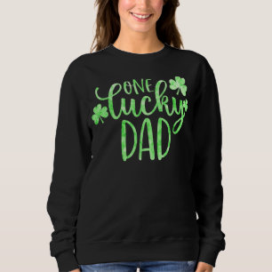 Sweatshirt Mens One Lucky Papa Tie Dye Jour de la Saint Patri