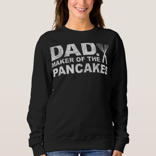 Sweatshirt Mens Pancake Papa Fabriquant Des Pancakes Père (Devant)