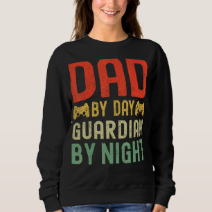 Sweatshirt Mens Papa By Day Guardian By Night Gamer Papa Fath