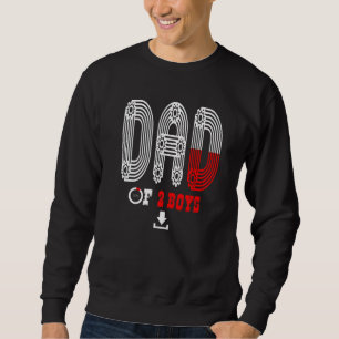 Sweatshirt Mens Papa De 2 Garçons Père Ou Grand-Père De 2 Enf