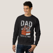 Sweatshirt Mens Papa Fixer De Toutes Les Choses Pour Un Handy (Devant entier)