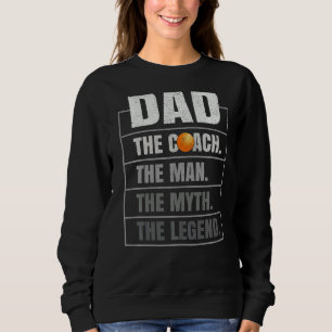 Sweatshirt Mens Papa L'Entraîneur Homme Mythe La Légende Tabl