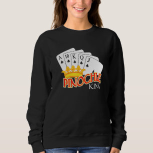 Sweatshirt Mens Pinochle King Trick-And-Meld Deck De 48 Carte