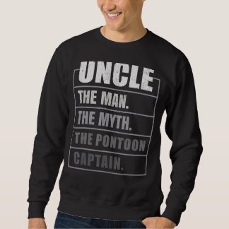 Sweatshirt Mens Pontoon Oncle L'Homme Mythe Pontoon Capitaine