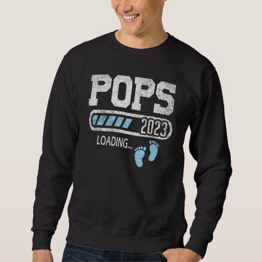 Sweatshirt Mens Pops 2023 Loading For Pregnancy Announcement (Devant)