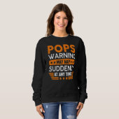 Sweatshirt Mens Pops Avertissement Mai Nap Soudain Amusant Gr (Devant entier)