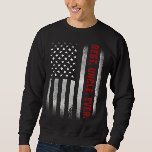 Sweatshirt Mens Pour Oncle Meilleur Oncle Jamais Nous Drapeau (Devant)
