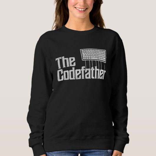 Sweatshirt Mens Programmer Dad The Codefather Coder Father's (Devant)