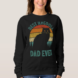 Sweatshirt Mens Ragdoll Vintage Meilleur Ragdoll Papa