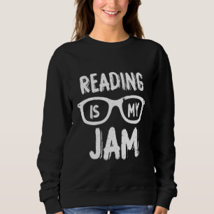 Sweatshirt Mens Reading Is My Jam Halloween Librairie Bibliot