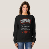 Sweatshirt Mens Retired Aircraft Mechanic Airplane Maintenanc (Devant entier)
